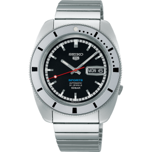 Seiko5 Sports Pepper Black 1968 Recreation Limitli Üretim Otomatik Erkek Kol Saati